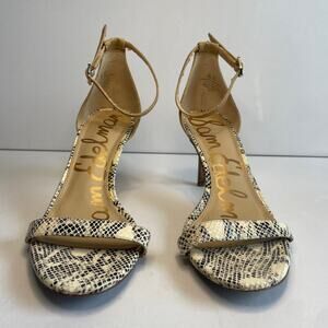 Sam Edelman Ariella Ankle Snakeskin Heel Stiletto Women Size 8.5